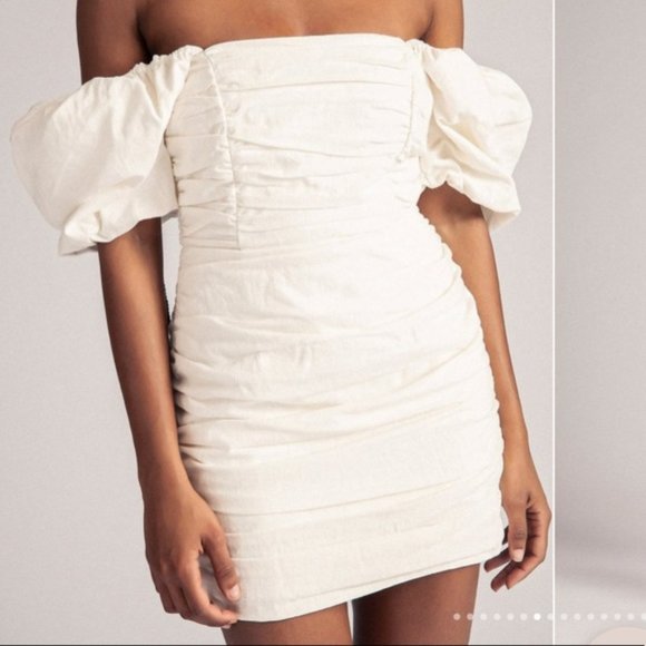 Linen cream dress brand new worn once for photoshoot - Picture 1 of 5